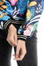 Buzo print, con puños combinados - comprar online
