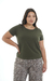 Remera básica, escote redondo