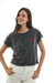 Remera básica, lavada con bordado