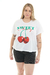 Remera T Shirt,mangas cortas, estampa central