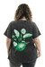 Remera Oversized desgastada con estampa en internet
