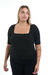 Remera escote cuadrado, mangas 3/4 - comprar online