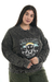 Buzo oversize desgastado con estampa - tienda online
