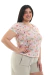 Remera básica estampada, mangas cortas - tienda online