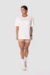 Camiseta Over de Malha Penteada - Off White