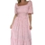 vestido floral ciganinha rosa na internet