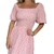 vestido floral ciganinha rosa - comprar online