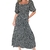 vestido floral ciganinha preto - QUERÊ