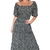 vestido floral ciganinha preto - comprar online
