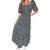 Imagem do vestido floral ciganinha preto