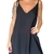 vestido curto em linho preto - comprar online