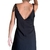 vestido curto em linho preto - QUERÊ