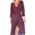 vestido envelope poá vinho - loja online