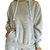 conjunto over moletom cinza - comprar online