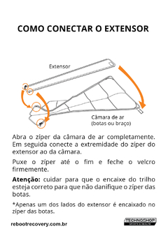 Extensor de Botas XXL Reboot Sports (PAR)- Não acompanha o equipamento - Techno Shop - Loja Oficial
