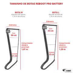 Botas Reboot Pro Battery Tamanho M (PAR) - Não acompanha o equipamento - comprar online