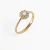 Anel Solitário em Ouro 18k/750 com Zircônia - comprar online