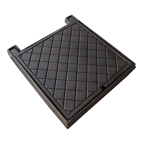 Tampão Articulado Ferro Fundido 20x20 Caixa De Inspeção Esgoto Caixa De Passagem