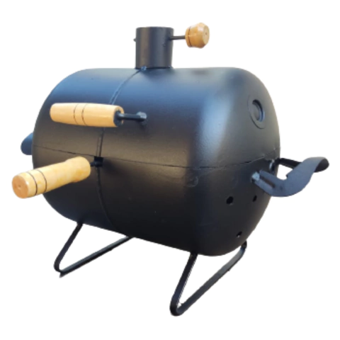 Churrasqueira a Bafo Portátil Carvão Premium Com Grelha Inox - comprar online