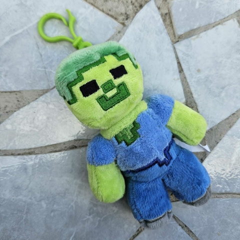 Llavero de Peluche Zombie Minecraft