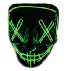 A MASCARA PRETA C/LED