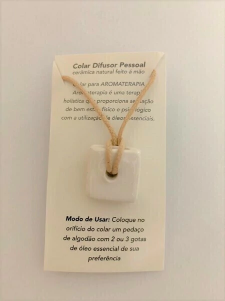 Imagem do Colar Difusor Pessoal - Quadrado