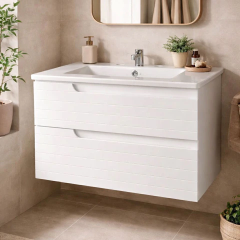 Vanitory Colgante 81 x 47 con mesada LOZA