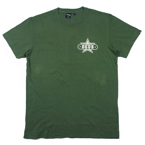 Camiseta Deus Ex Machina Gumshoe Regular Fit Verde Militar - comprar online