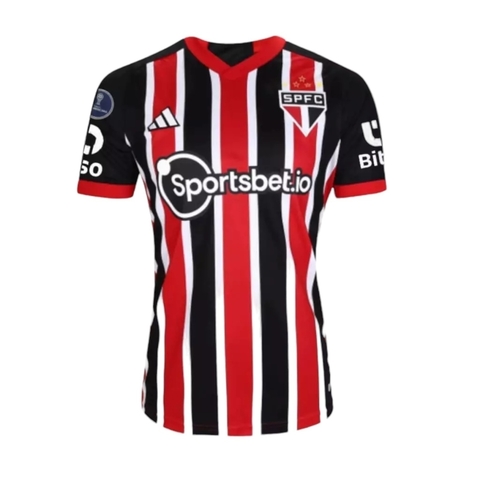 Camisa São Paulo II 23/24 - Torcedor Adidas Masculina - Vermelha e preta com patrocínio