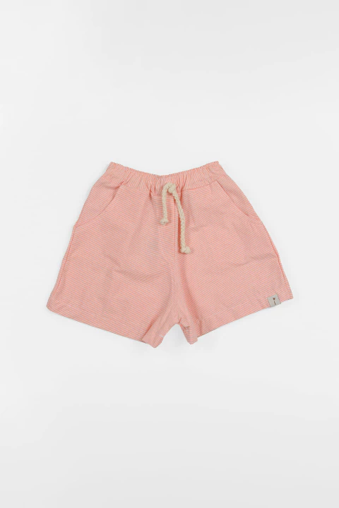 Short Listrado Laranja - comprar online