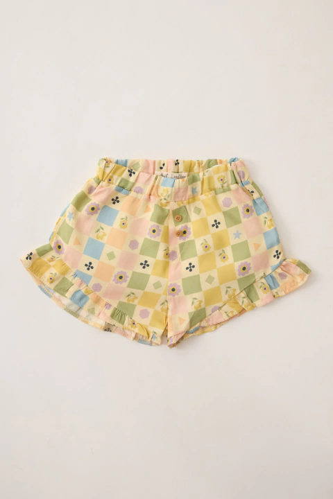 SHORT JARDIM COLORIDO