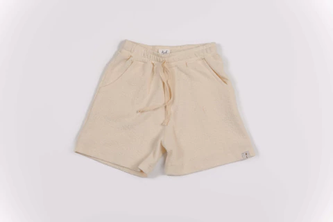 Short em Tricô Off-White - comprar online