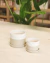 MACETA CILINDRO BLANCA Y ARENA - tienda online
