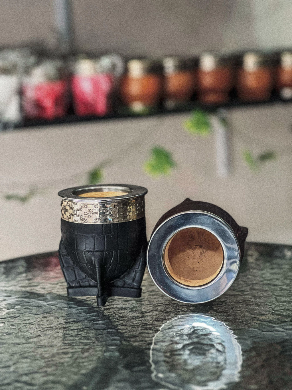Imperial cuero Croco + Bombilla pico de loro
