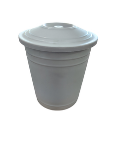 Cesto de residuos con tapa plana 8lt
