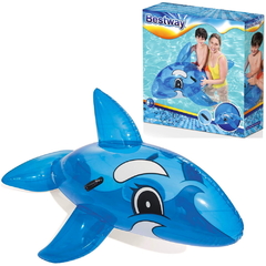 Ballena inflable transparente para pileta Bestway