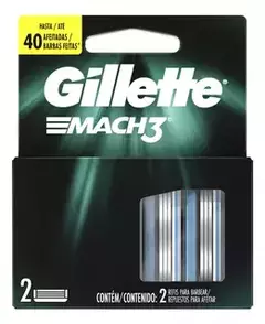 GILLETTE PRESTOBARBA MACH 3 REPUESTO X2