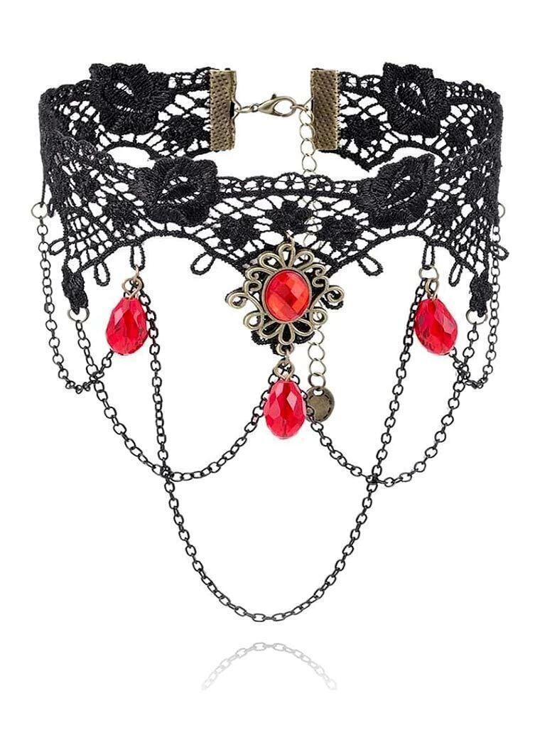 Gargantilla Red Stone