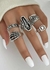 Set de Anillos Coffin - Akasha Designs Store