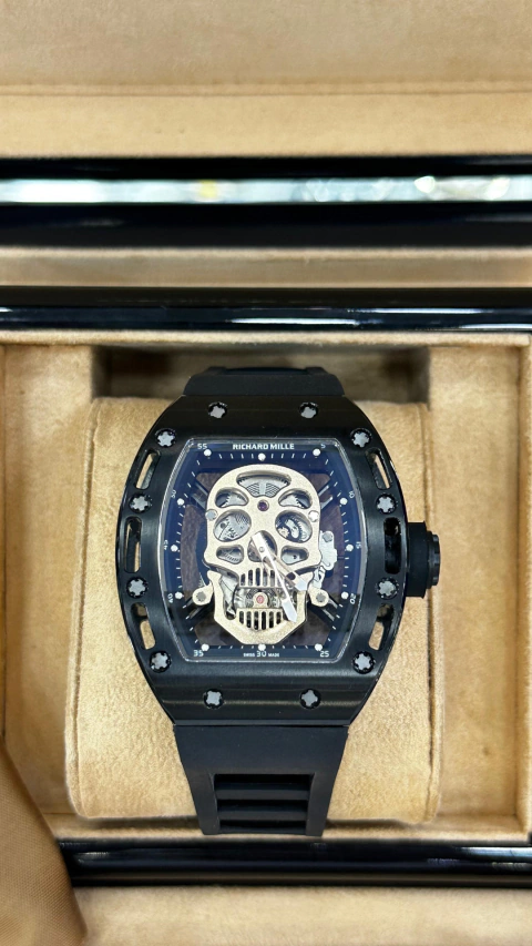 RICHARD MILLE RM 52 - SKULL TOURBILLON BLACK GOLD