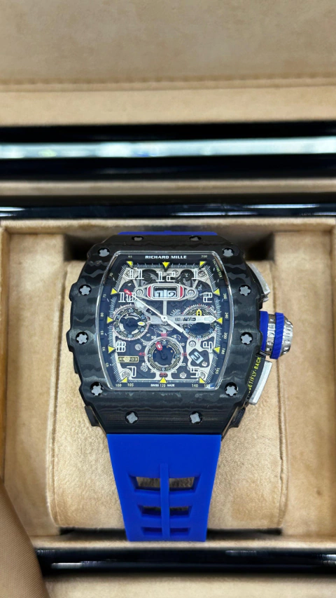 RICHARD MILLE RM 11-03 FLYBACK CHRONOGRAPH MCLAREN CARBON BLUE