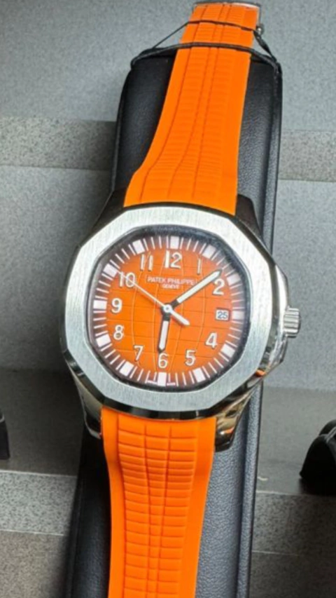 PATEK P. AQUANAUT PREMIUM ATM. LARANJA FUNDO LARANJA 41MM