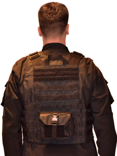 CHALECO TACTICO MOLLE NEGRO FUERZA MILITAR - Proveeduria Guemes