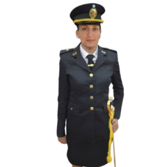 TRAJE POLICIA SANTA CRUZ COMPLETO DAMA / GORRO + SACO + POLLERA - comprar online