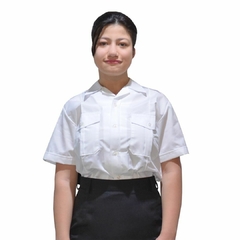 CAMISA BLANCA CON CHARRETERA MANGA CORTA POLICIA SANTA CRUZ