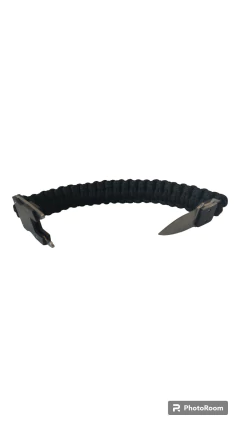 PULSERA SOGA SUPERVIVENCIA CON CUCHILLO OCULTO (0840-1) - tienda online