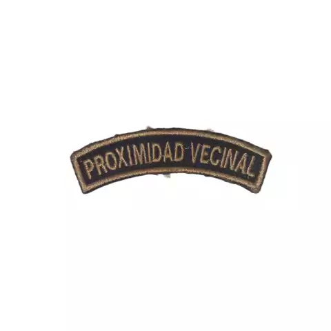 EMBLEMA SEMI CIRCULAR / OBLEA PROXIMIDAD VECINAL - FBA