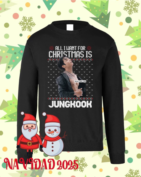 Sudadera All i want for Christmas is BTS - Versión actual - comprar en línea