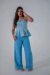 Blusa Peplum Alfaiataria - Chikérrima