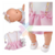 Boneca Nenezinho Bebê Newborn Reborn Vestido Rosa Estrela